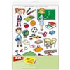 Apli Kids 11448 Gomets Scuola Rem, 12H