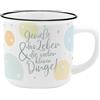 GRUSS & CO New Bone China 73932 - Tazza in porcellana, effetto smaltato, 35 cl, regalo divertente, per il nido di Pasqua