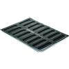 silikomart | SF026 Stampo Microforato in Silicone per Dolci AIRPLUS 11 ÉCLAIR, Antiaderente, 16 éclair, Confezione da 1 Stampo per Dolci, 300 x 400 mm, Made in Italy