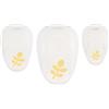 Vaessen Creative Fustellatrice per Carta Set 3 pz-Foglie-Ø 12, 19 e 37 mm-Accessori per Fai da Te, Scrapbooking e Biglietti, Bianco-Oro, 3 unità