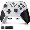 CHENGDAO Controller Senza Fili 2.4G per PC/Windows (10/11), Compatibile con Switch/OLED/Lite/Android, Joystick ad Effetto Hall, Illuminazione RGB, Batteria a Lungo Durata da 1200mAh