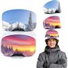 Lysjoy 2 Pezzi Copri Maschere da Sci e Snowboard, Portabilità Copertura per Occhiali da Snowboard Antigraffio e Polvere Compatibile con Tutti Gli Occhiali per Viaggio e Après-Ski, Unisex (C)
