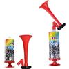 Srcasy 2 Pezzi Air Horn Tromba Ad Aria Compressa, Tromba a Gas, Tromba d'Aria Da Stadio, Tromba d'Aria per Il Calcio, Ideale per Eventi Sportivi, Feste, Attività All'Aperto e Segnalazioni Di Emergenza