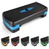 KAYMAN Step per esercizi - Stepper fitness per casa e palestra, adatto per aerobica, cardio, pesi, yoga, allenamento con DVD, regolabile in 2 livelli di altezza (10,15 cm) - Attrezzatura perfetta per