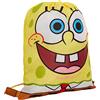 SPONGEBOB SQUAREPANTS Borsa da palestra per bambini ragazzi ragazze coulisse scuola nuoto pranzo borsa, Giallo, Taglia Unica