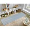 Serdim Rugs Antiscivolo Washabale Greek Key Design Kitchen & Hall Runners Zerbini Zerbini, grigio scuro, 60x220cm (2'x7'3″)