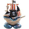 Folat 62940 Palloncino Pirati di Compleanno Palloncini Alluminio in Piedi - Nave pirata - 70 x 81 cm Foil Nave Pirata per bambini