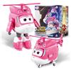 Super Wings Transformable aeroplano Supercharged Dizzy, altezza circa 12,7 cm, Figura d'azione 2 in 1, aeroplano giocattolo e figura robotica per bambini e bambine a partire da 3 anni