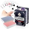 Klerbesh 2 Mazzi Rosso e Blu Carte da Gioco Professionali in Plastica Impermeabili, Carte da Poker per Texas Hold'em, Blackjack, Bridge e Scala 40, Mazzi Durevoli con (Rosso&blu)