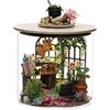 Foyucool Casa in Miniatura DIY con Mobili, Kit di Costruzione per Adulti, Modellino in Legno da Montare, Compleanni e Natale, Fioreria