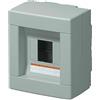 ELETTROCANALI Centralino da parete 4 moduli grigio - EC61004
