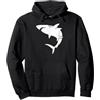 Great White Shark Apparel Grande squalo bianco silhouette salvare gli squali Felpa con Cappuccio