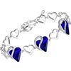 Leafael Festa della Mamma Bracciale Donna Cuore Infinity Love con Pietra dei Desideri e Cristalli Portafortuna Gioiello Anallergico Argento o Oro Rosa con Scatola Regalo Estensore Catena 7+2 Pollici