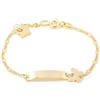 Monde Petit Bracciale per bambini farfalla - oro giallo 18k (750) - Scatola Regalo - Certificato di garanzia