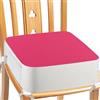 Aqash Seduta rialzata per bambini, per il tavolo, 4 punti, ancoraggio, 9,6 cm, rialzo per bambini al tavolo da pranzo, con tasche laterali, antiscivolo e portatile, per bambini (rosa)