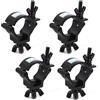 DBREAKS Truss Clamp, 4Pcs Morsetto per Luci da Palcoscenico TÜV/48-51mm Luce di Scena Morsetti Gancio di Lega di Alluminio/Montare Morsetti Luce della fase/Morsetti per illuminazione palcoscenico Nero