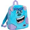Disney Sulley, zaino per la scuola per bambini, motivo: Monsters Inc Sullivan, in peluche, 3D, da viaggio, Blu, Taglia unica, Zaino