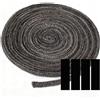 lurora2021 Guarnizione per Porta Stufa 8mm x 3m - Guarnizione Camino Alte Temperature in Fibra di Vetro Resistente a 550°C - Tenuta Stagna Universale per Stufa a Legna, Inserti Camino, Stufa a Pellet e Caldaie