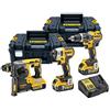DEWALT DCK368P3T Kit Triplo, 18 V, Giallo, 69 x 81 x 38 cm