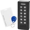 Miratic Serratura Smart Apertura Porta con Codice Lettore di Schede e Portachiavi Controllo Accessi Funzione Ospite Tastiera Retroilluminata IP20