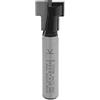 ENT 17738 Fresa per scanalature a T M8 mm in metallo duro, codolo (S) 8 mm, diametro (D1) 13,5 mm, D2 8,6 mm, NL1 7 mm, NL2 7 mm, Z2