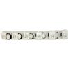 GI par indiscount Fl Distributon - Porta spazzole da muro con 5 fori, 1,5 a 3,4 cm