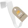 HO-SFSM 20 Pezzi Ganci per Porta,Ganci Porta, Ganci Appendiabiti per Porta Ganci da Appendere Sospensione Stabile Nessuna Foratura Necessaria Adatti per Porte Standard (Bianco)