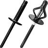 JIANDAXIN Rivetti ciechi in alluminio ad espansione tripla - Assortimento di rivetti bulbo per plastica o materiali morbidi (completamente nero, Ø4,8 x 18 x 16 mm - 50 pezzi)