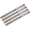 QUARKZMAN 4pz Alesatori a Mano, 6mm H8 Punta Trapano Alesatore Metrico per Alesatura Fori in Metallo Legno, Flauti Dritti 9SiCr Strumento in Acciaio Legato