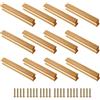 CAAGGMM Maniglie in Legno, 12 Pezzi Tiranti per Mobile Bar con 24 Viti, Interasse Fori 160 mm, per Porte, Cassetti, Comodini, Armadi