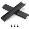 Sunlithor Maniglie per armadietti pomelli per cassetti della cucina Cassettiera a basso profilo per porta del bagno maniglie lunghe per armadi cassetti in alluminio confezione da 6 nero 20 cm facile