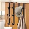 flintronic 4 ganci sopra la porta, 3 ganci sopra la porta, appendiabiti verticali sopra la porta, appendiabiti in acciaio inox resistente, per asciugamani da camera da letto, vestiti, cappelli, borse