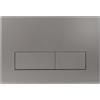Mendorio Placca di Comando WC, Compatibile con Geberit Sigma, UP300 e UP320, Piastra Doppio Scarico, Dimensioni 246×164 mm, Completa di Set di Leve di Scarico e Telaio di Montaggio (Grigio scuro)