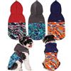 BPS BUENA PET SHOP BPS - Giacca impermeabile per animali domestici, impermeabile, con cappuccio, tasca per cani di piccola taglia media e grande, con materiale 100% poliestere (5XL, blu decorativo) BPS-16179AZ