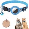 TMRBBesty Porta Airtag Collare per Gatti,Collare per Gatti GPS Regolabile,Airtag Collare Gatto Antistrozzo,Compatibile con Apple AirTag,Con etichetta identificativa per animali domestici,Cat airtag non incluso