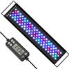 hygger Luce LED per Acquario,Luce per Acquario a Spettro Completo con Monitor LCD,36W 24/7 Ciclo di Illuminazione per Acquario con 7 Colori, Timer Regolabile per Acquario con Piante da 91-106cm
