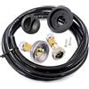 DN Autogas Parts - Set di ricarica per ricaricare bombole di gas GPL per Italia, Grecia e Austria - bombole cilindriche, 20 mm LH, lunghe 2 metri.