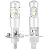 Kuuleyn Lampadina LED, 2Pcs 1800LM 12-28V H1 6000K Super White 100W LED Kit lampadine per fari Fendinebbia