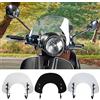 Fayedenicy Scooter Parabrezza Parabrezza Zanzariera Deflettori Visiera per Vespa Primvera 50 125 150 Primavera50 Primavera125 2017 2018 2019 2020 2021 2022 Moto Sportive Parabrezza (Schermo corto fumo)