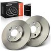 Frankberg Set di dischi freno incl. 2x Dischi Freno Replace #1694210812 | Compatibile con Mercedez-Benz Classe A W169 160 170 180 200, B-Class W245 150 160 170 180; Anteriore