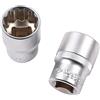 BRILLIANT TOOLS BT022410 Bussola esagonale 1/2, 10 mm [Powered by KS TOOLS]