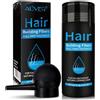 IKZEE Fibre per capelli, Polvere densificante nere, Copertura immediata per capelli radi, Uomo e donna(Marrone scuro)