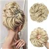 JJstar Fiocchi finti grandi elastici per capelli da donna con capelli ricci naturali ondulati e treccine per capelli sintetici arruffati per donne