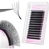 ANNAFRIS Extension Ciglia 5D W Premade Fan Lash Russian Volume Ciglia Eyelash Extension Professional(U-5D,0.07D,9-13mm)