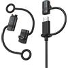 MoKo Adattatore de Charge USB C vers Garmin Watch 3Pack, Caricatore Cavo Garmin USB C per Fenix 8/7/7X/7S/6,Forerunner 970/570/965/955/265/255/165/55,Vivoactive 5/4S,Venu 3S/2/SQ,Instinct,Epix,Viola-G