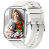 Popglory Smartwatch Bambini Uomo Donna, 100+ Sports & 24/7 Salute Orologio, Chiamate Bluetooth, Pressione Sanguigna, Frequenza Cardiaca, Stress, con/senza app, Sveglia, Calcolatrice, Contapassi Android iOS