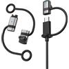 MoKo Adattatore de Charge USB C vers Garmin Watch 3Pack, Caricatore Cavo Garmin USB C per Fenix 8/7/7X/7S/6,Forerunner 970/570/965/955/265/255/165/55,Vivoactive 5/4S,Venu 3S/2/SQ,Instinct,Epix,Argento