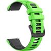 NotoCity Cinturino per Garmin Forerunner 255/265/Venu 3/Venu 2/Vivoactive 4, 22mm Sportivo in Silicone Cinturino per Huawei Watch GT5/GT4/GT3/GT2 46MM per Donna Uomo(Verde Erba/Nero)