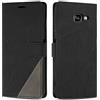 SONWO Cover per Galaxy A5 2016 Custodia, Flip Caso in PU Pelle Case Cover Premium Portafoglio Custodia per Galaxy A5 2016, Supporto Stand, Slot per Schede, Nero
