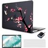 MUSHUI 4 in 1 Custodia per MacBook Air 13 M1 2020 2019 2018 A2337 / A2179 / A1932, Cover Rigid Protettivo Guscio Rigido Case & Copritastiera & Adattatore USB C per Mac Book Air M1, New9